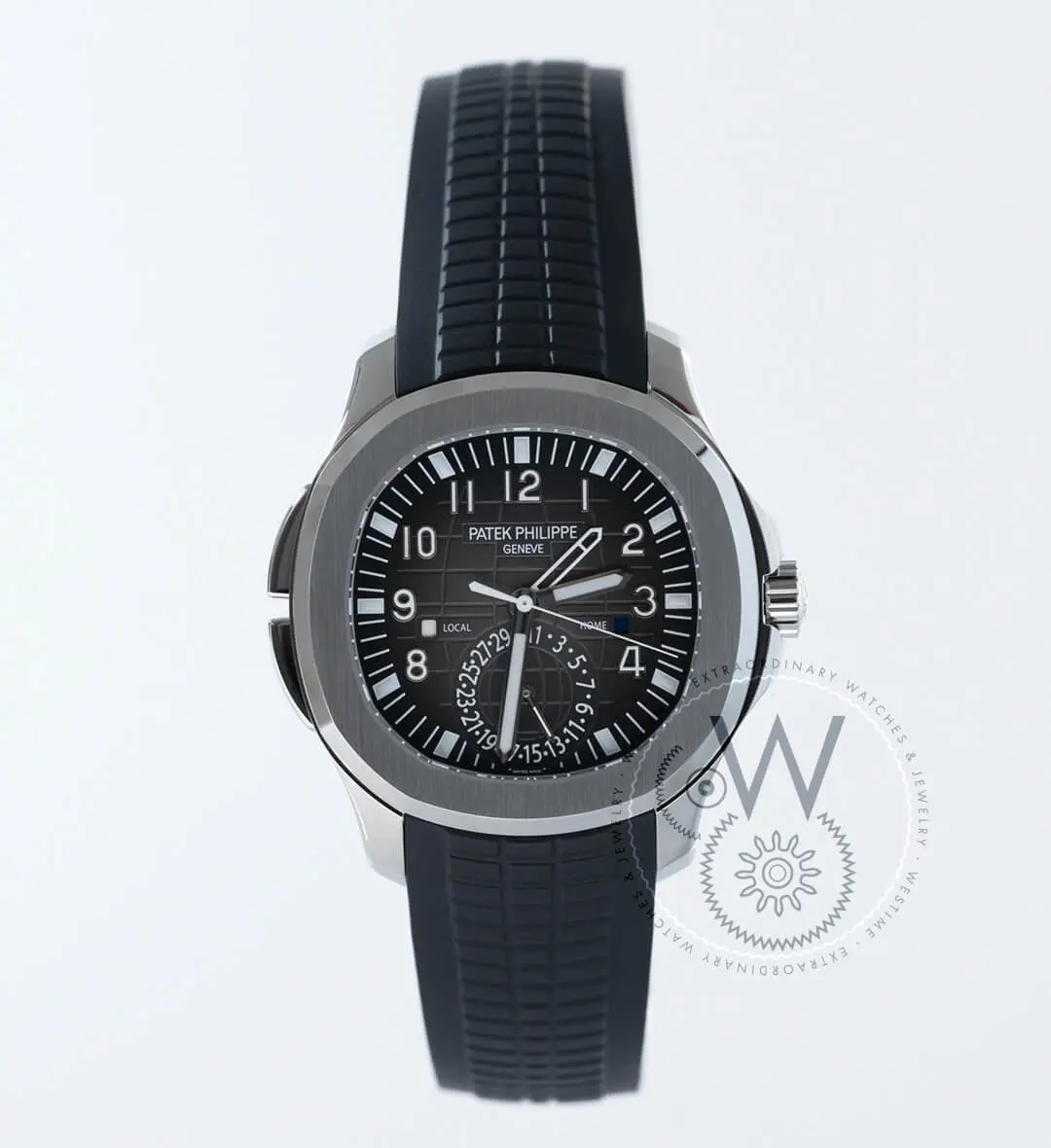 Aquanaut Date Black Strap Stainless Steel