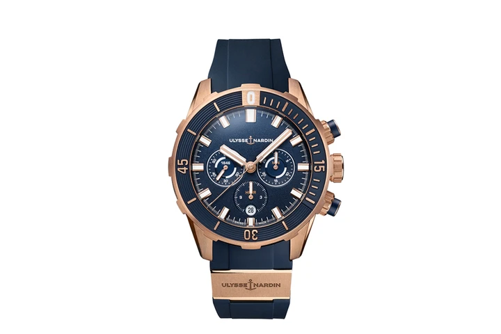 DIVER CHRONOGRAPH 44MM, BLUE & ROSE GOLD