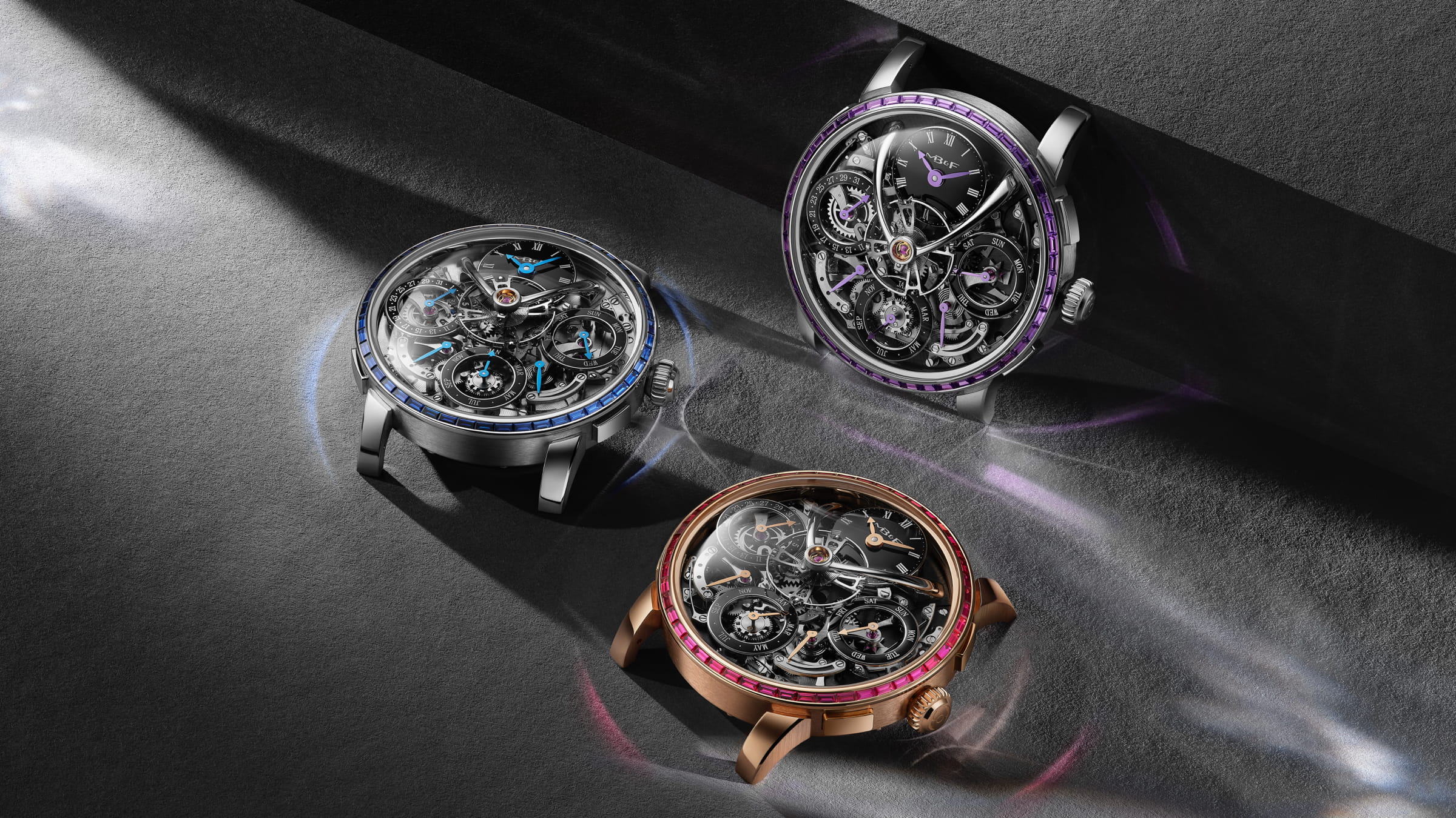 MB&F - LEGACY MACHINE PERPETUAL CHROMATIC BLUE SAPPHIRE EDITION