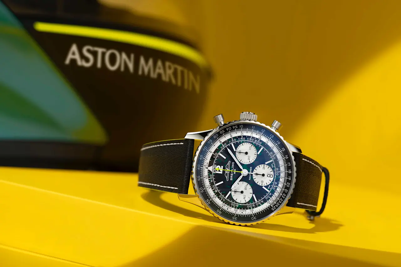 Breitling Unveils the Navitimer B01 Chronograph 43 Aston Martin Aramco Formula One Team - 0