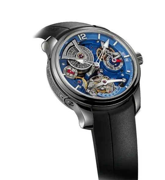 Double Tourbillon 30° Technique Blue