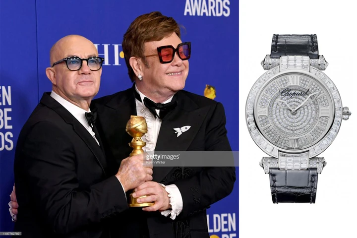  Sir Elton John selected a timepiece from the “Imperiale Collection” featuring 11.22-carats of diamonds with a case in 18k white gold.