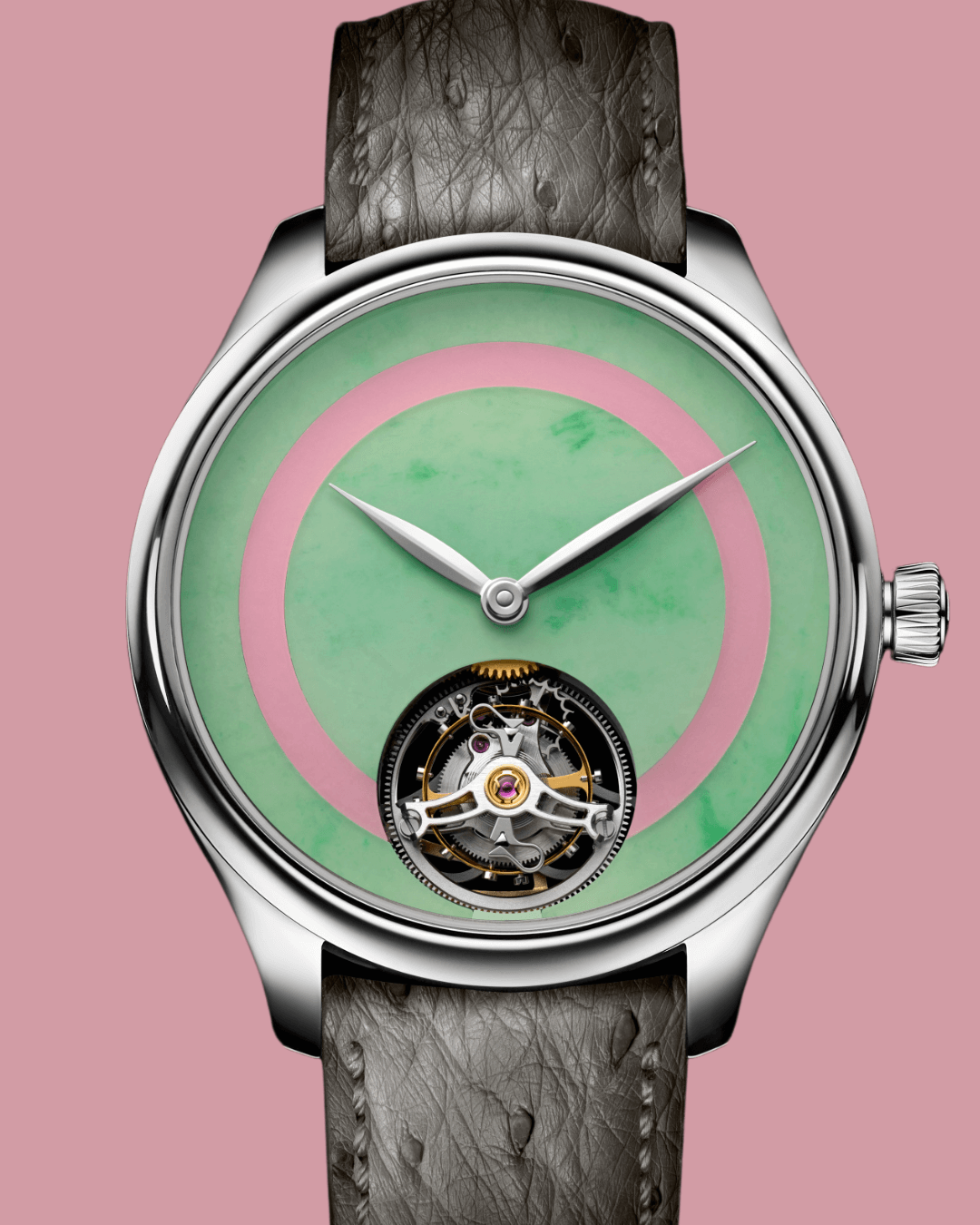 HMoser 1805-1206 Endeavour Tourbillon ST BurmaJade RoseOpal Pop-Art 4