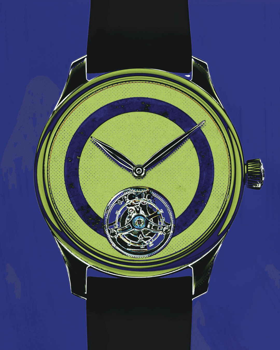HMoser 1805-1203 Endeavour Tourbillon ST LemonChrysoprase LapizLazuli Pop-Art 1C