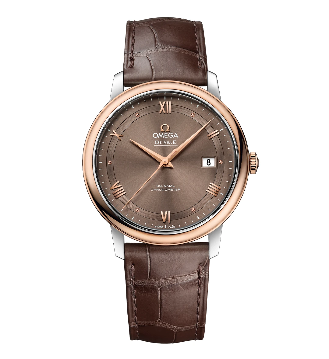 De Ville Prestige Co-Axial 39.5 Leather Bracelet