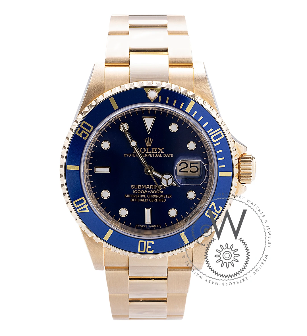 Submariner 40mm 18K Yellow Gold Blue Dial