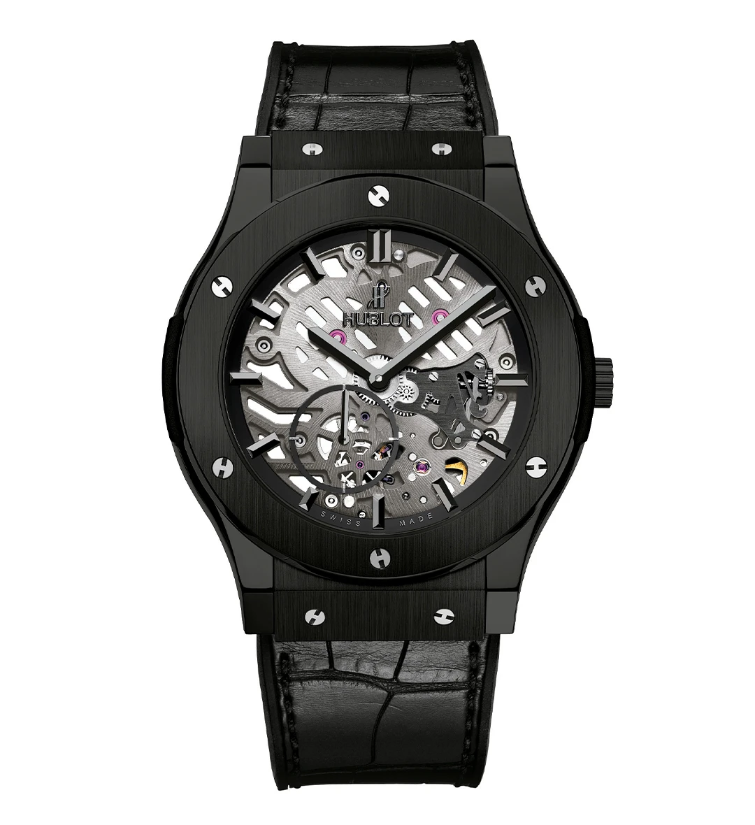 Classic Fusion Classico Ultra-Thin Skeleton Black 45mm