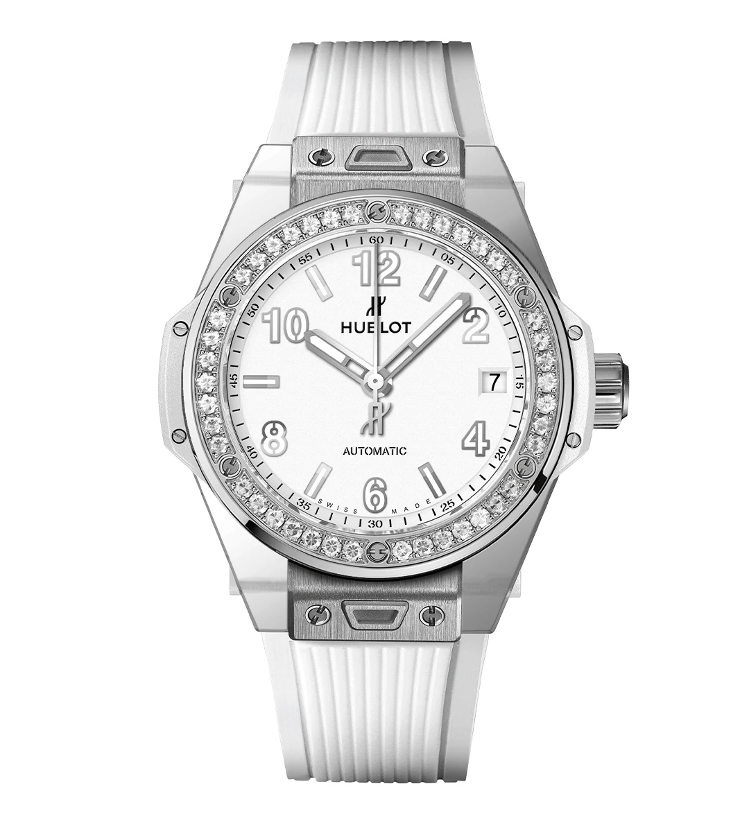Big Bang One Click Steel White Diamonds 39mm