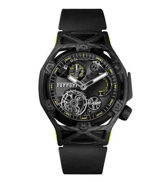 Techframe Ferrari Tourbillon Chronograph Carbon Yellow