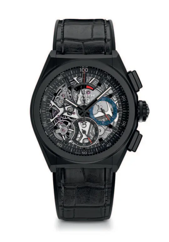 Defy El Primero 21 Black Ceramic Open Dial
