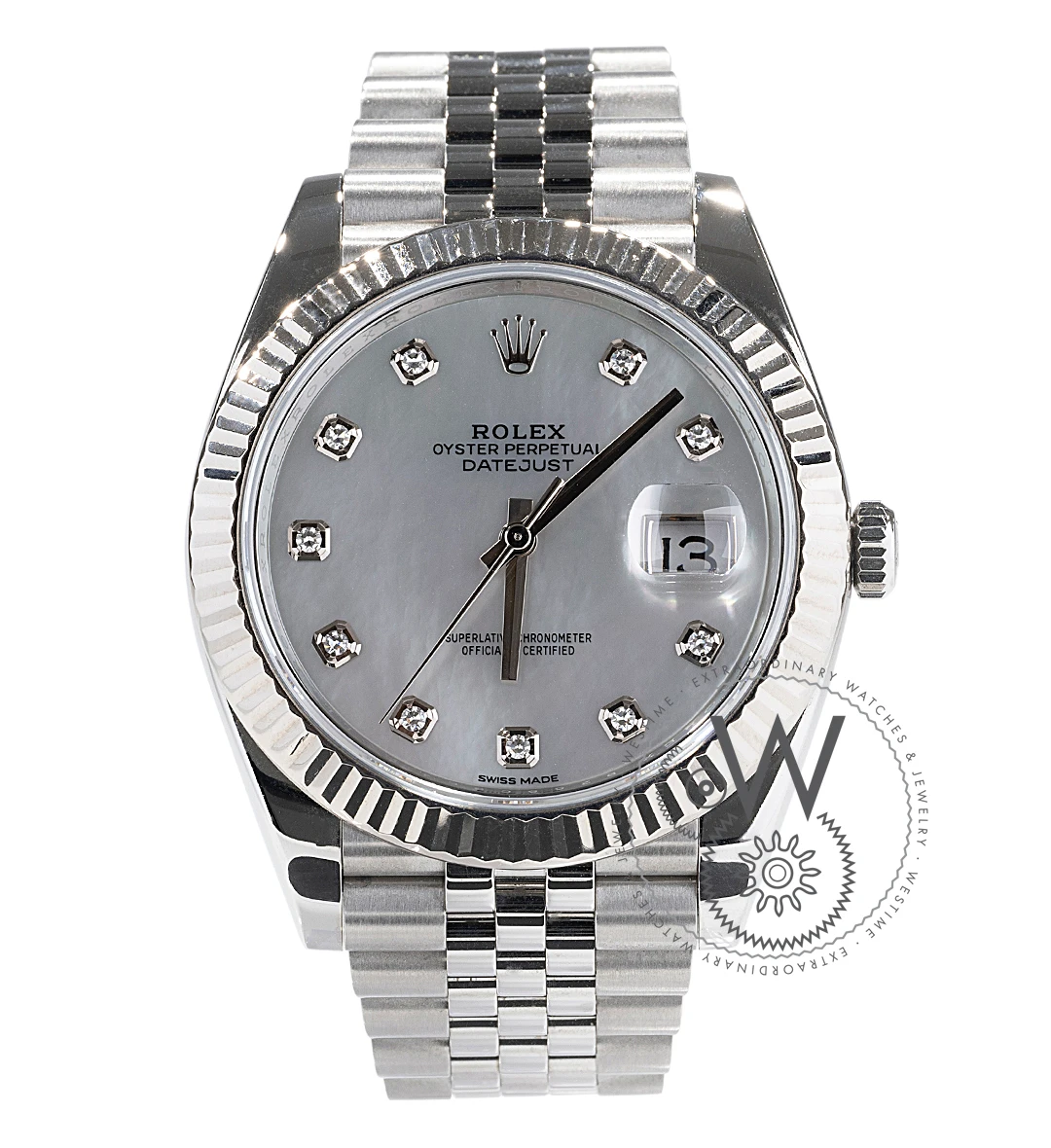 Datejust 41mm Steel Mother-of-Pearl Dial