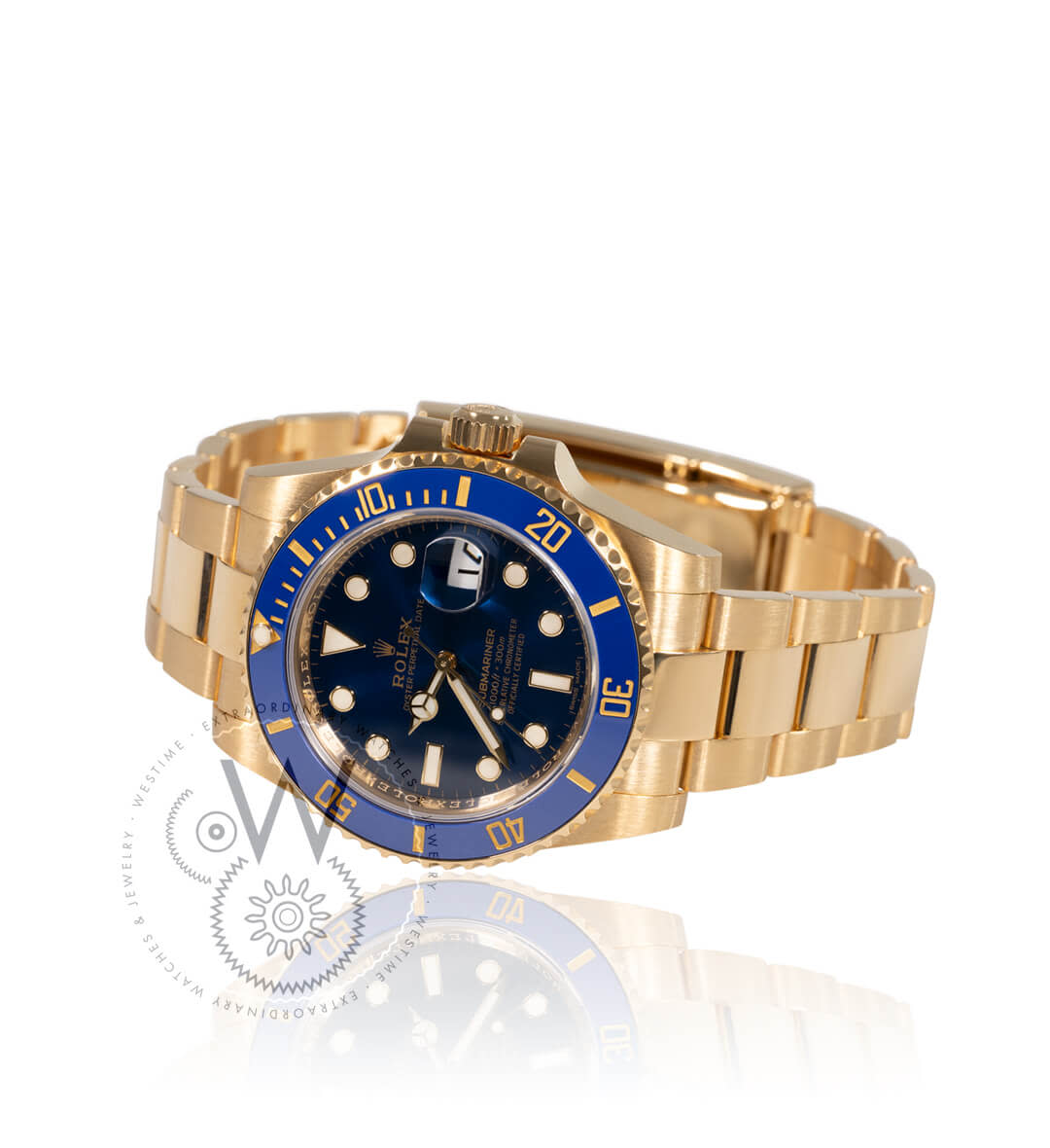 Rolex Submariner 40mm 18K Yellow Gold Blue Dial 116618