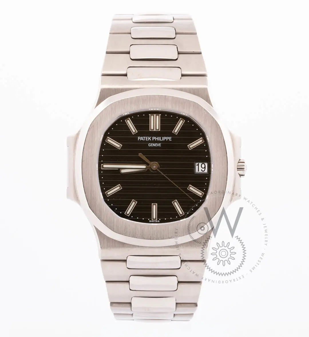 Nautilus White Gold Dial Black 42mm