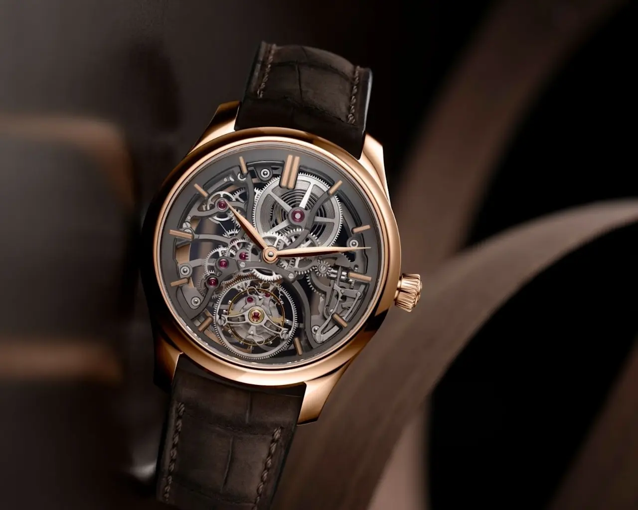 HMoser 1814-0400 Endeavour Tourbillon RG Skeleton Lifestyle Social Media - Thumbnail