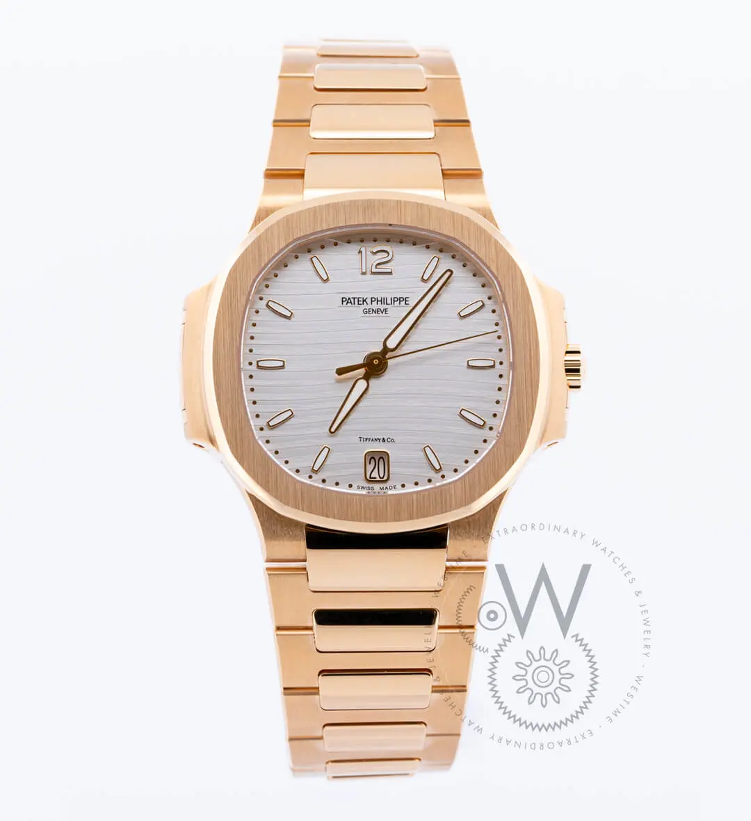 Nautilus Tiffany Stamp 35.2mm Rose Gold