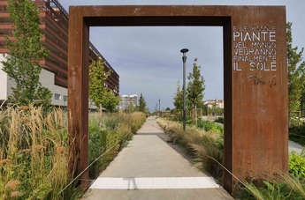 8 March Park in the Porta Vittoria district, an innovative model of rainwater management