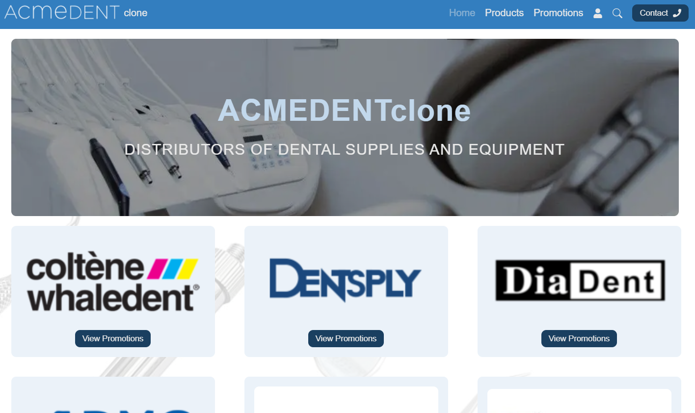 Dental Supply Store Clone