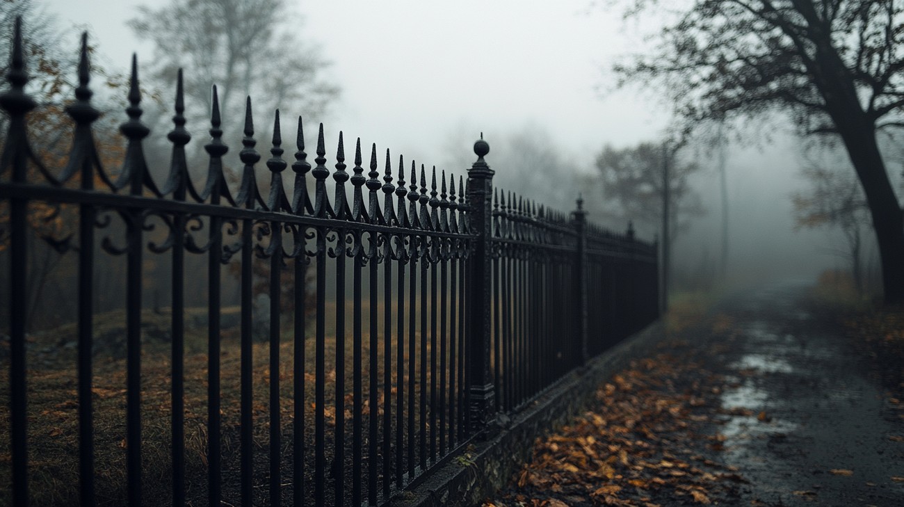 best black metal fence