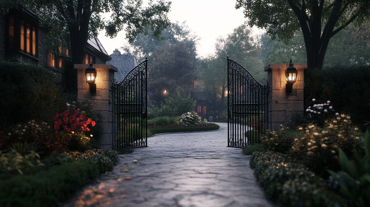 Custom Wrought Iron Gate: Enhance Your Home's Entrance