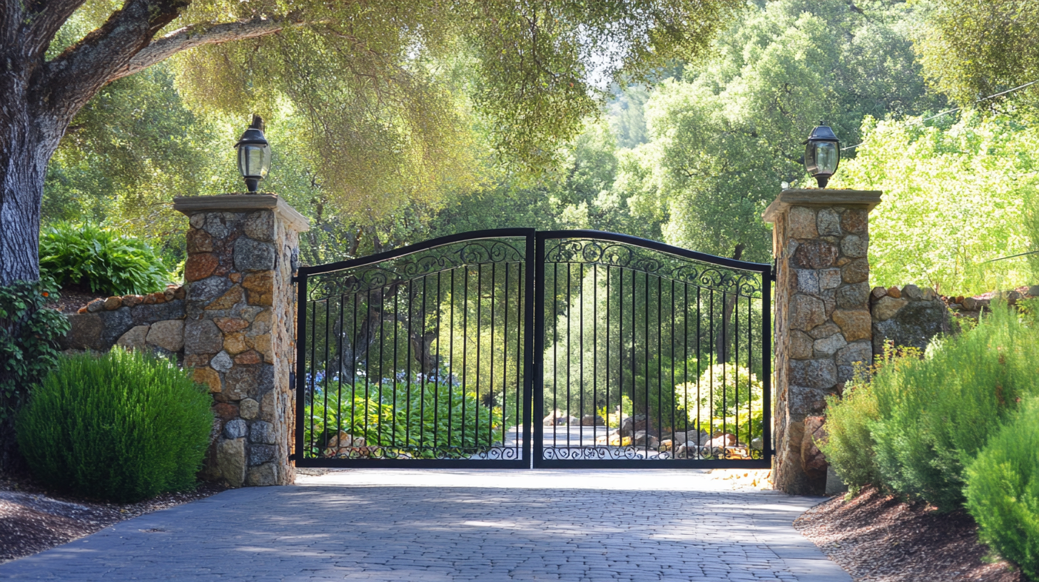 Elevate Your Home Security with a Stunning Motorized Driveway Gate