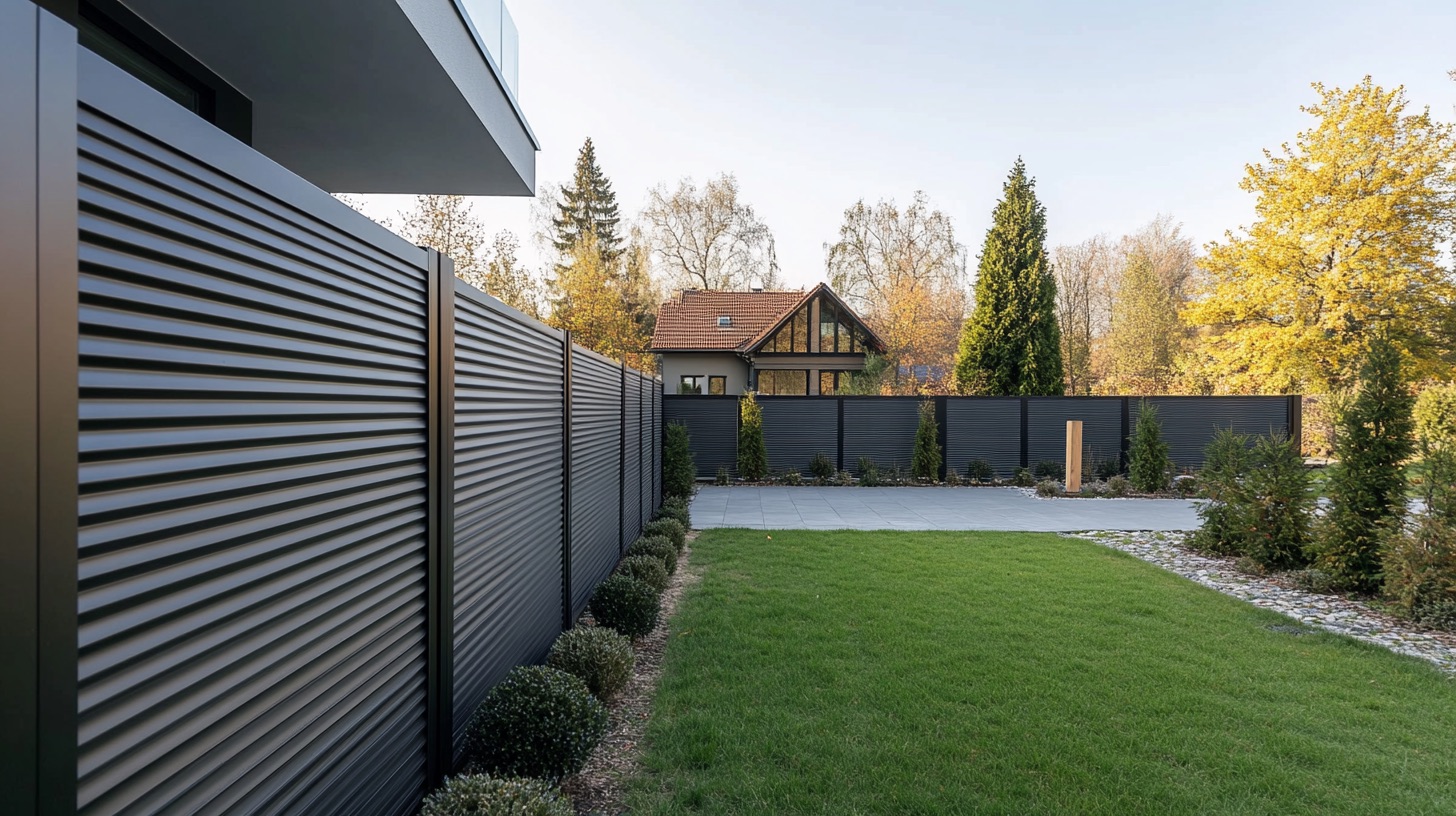 corrugated metal fence photo