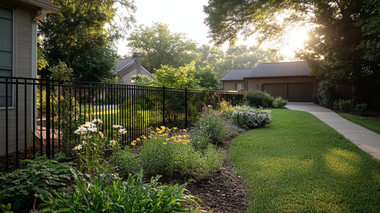 best black aluminum fence