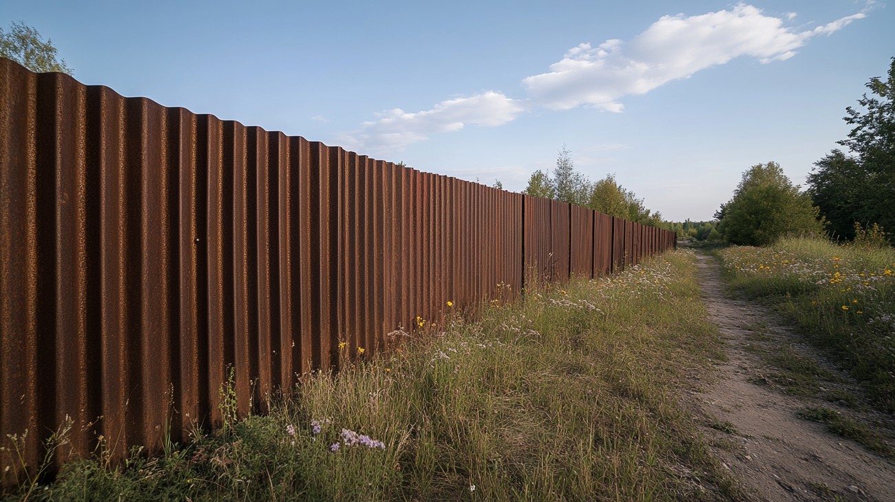 corrugated metal fence near you