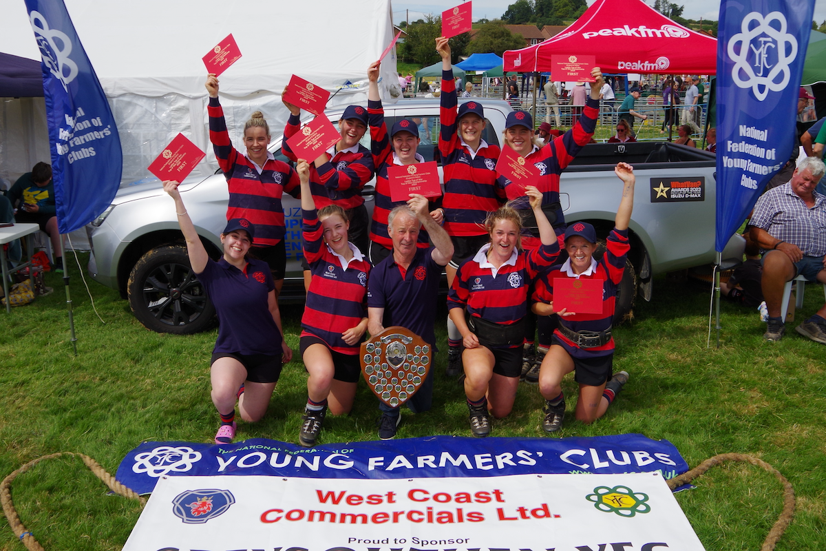 Cumbria Tug of War team ladies