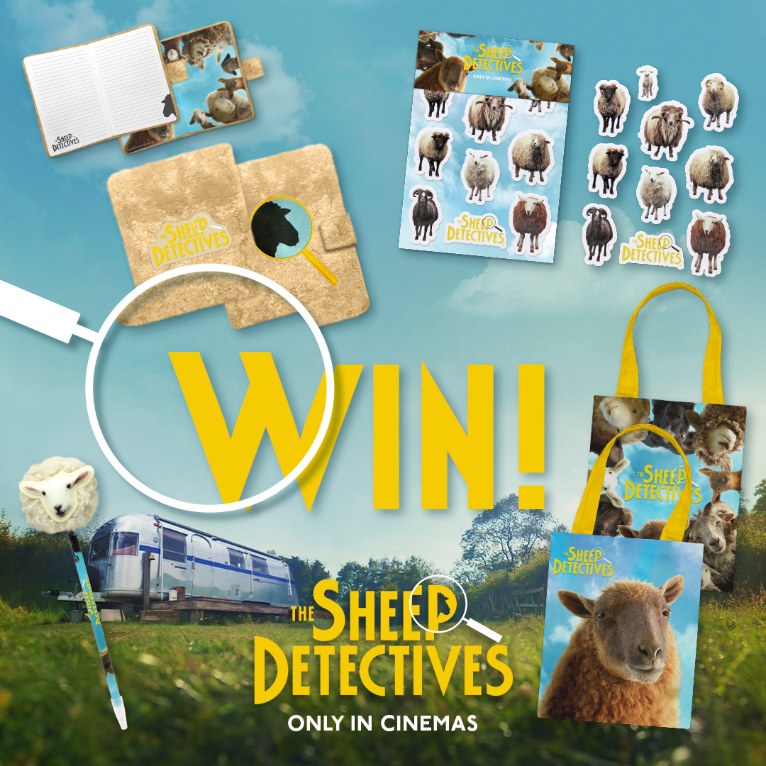 Win 1 of 20 merchandise gift bundles for Sheep Detectives
