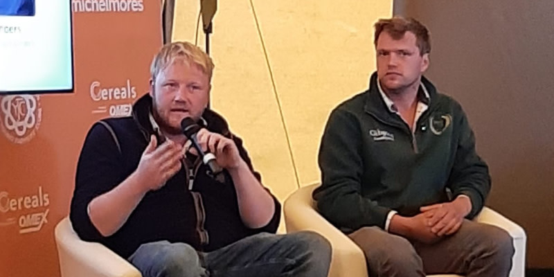 Farming opportunities discussion at Cereals with Kaleb Cooper