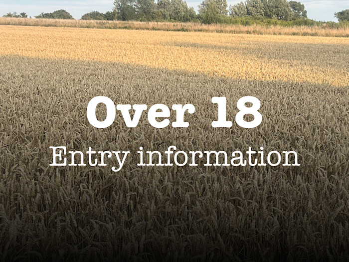Entry information for over 18s