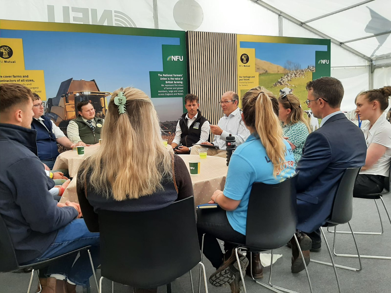 Three counties collaborate with the NFU for roundtable farming discussion