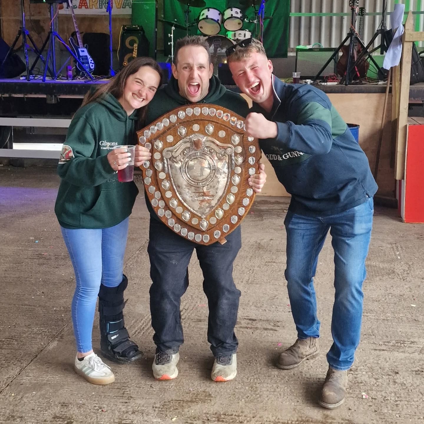 Coquetdale YFC with the rally shield