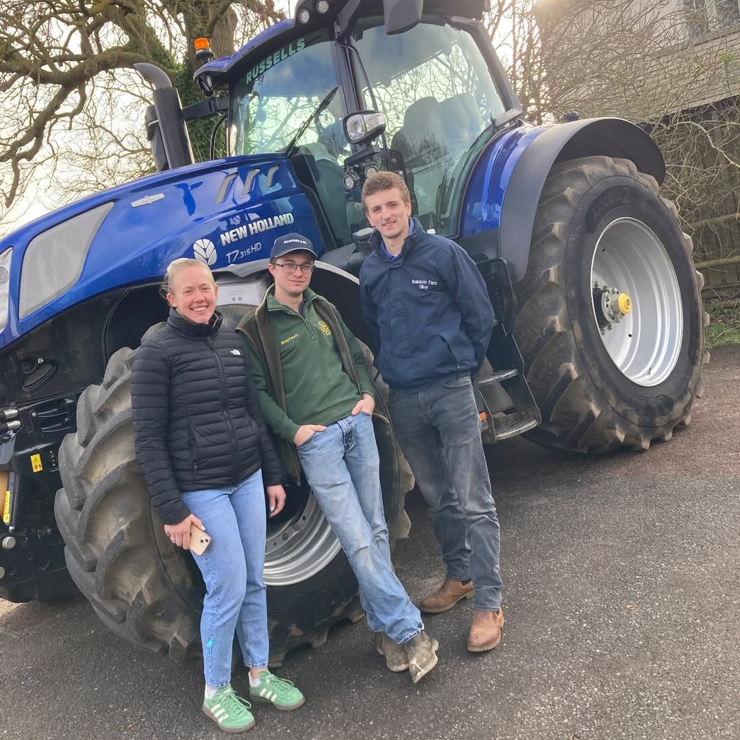Ollie Haines and tractor