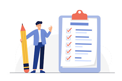 Check list illustration