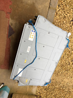 Top side of battery