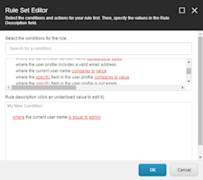 Set Personalisation Conditions