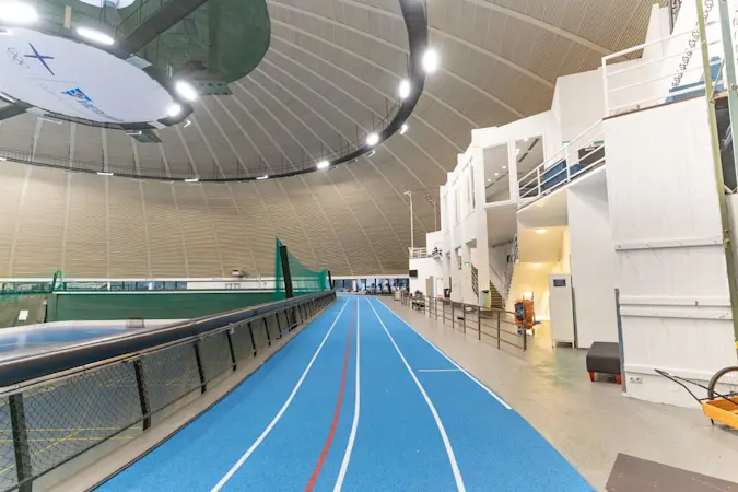 Athlete testing endurance sports half image 