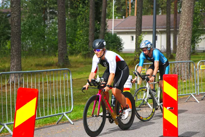 athlete testing triathlon half image