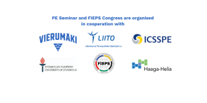 PE Seminar & FIEPS logot