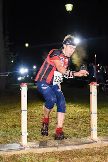 athlete testing orienteering half image