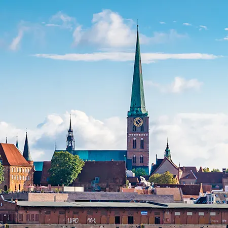Skyline der Stadt Lübeck