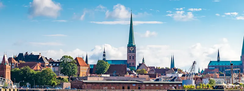 Skyline der Stadt Lübeck