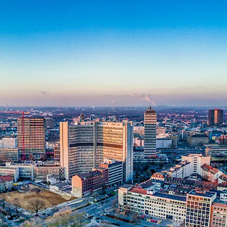 Skyline der Stadt Essen