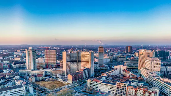 Skyline der Stadt Essen