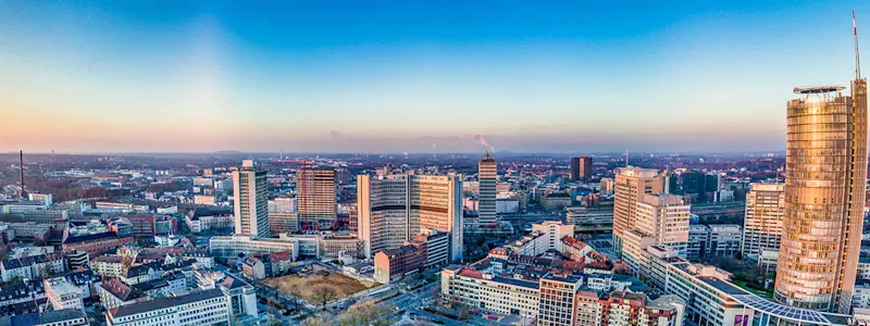 Skyline der Stadt Essen