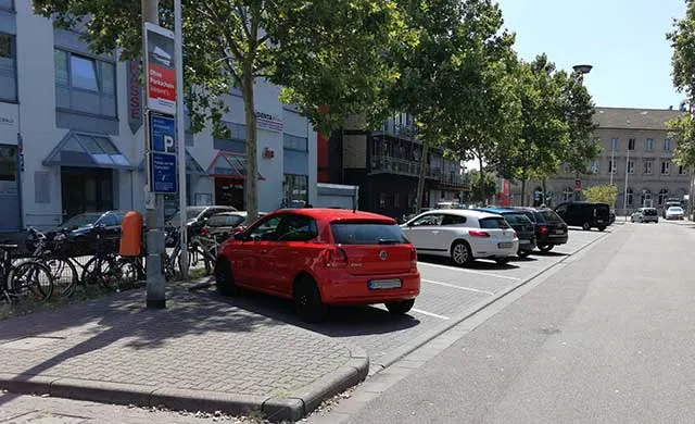 Parkplatz Hauptbahnhof in Frankenthal