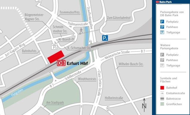 Parkplatz Erfurt Hauptbahnhof