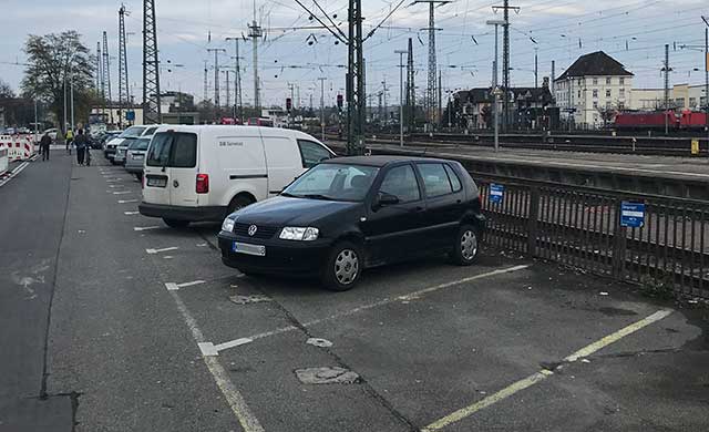 Parkplatz Bahnhof in Singen