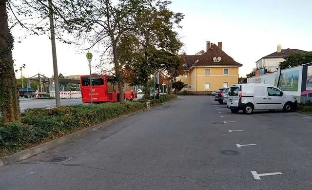 Parkplatz Bahnhof in Schwandorf